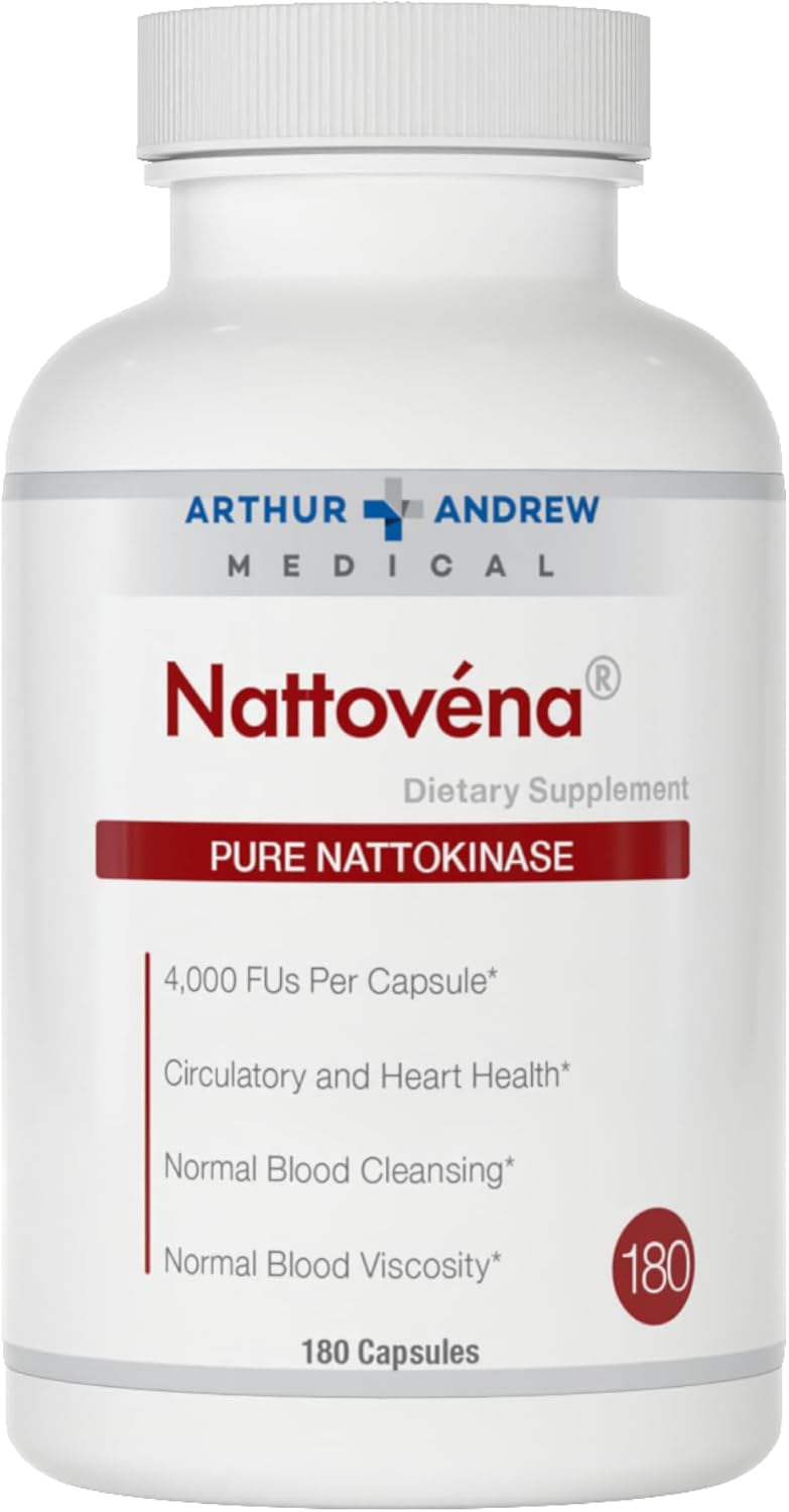 Nattovena Nattokinase Enzyme Supplement Bottle